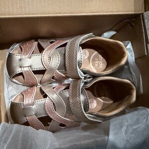 Stride Rite Xena Champagne and Pink Sandals for Kids